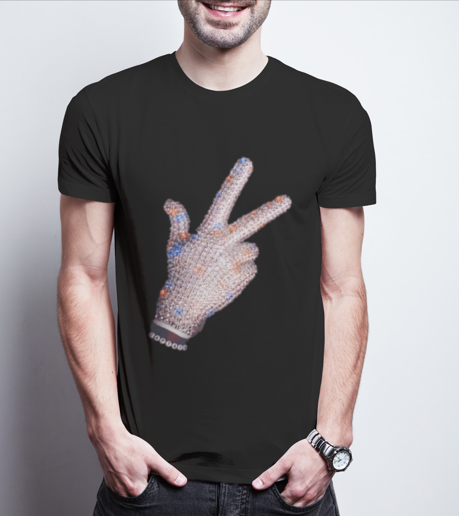 Jalen Brunson Captain New York Knicks Iceman Hand Crystal Glove Knicks T-Shirt