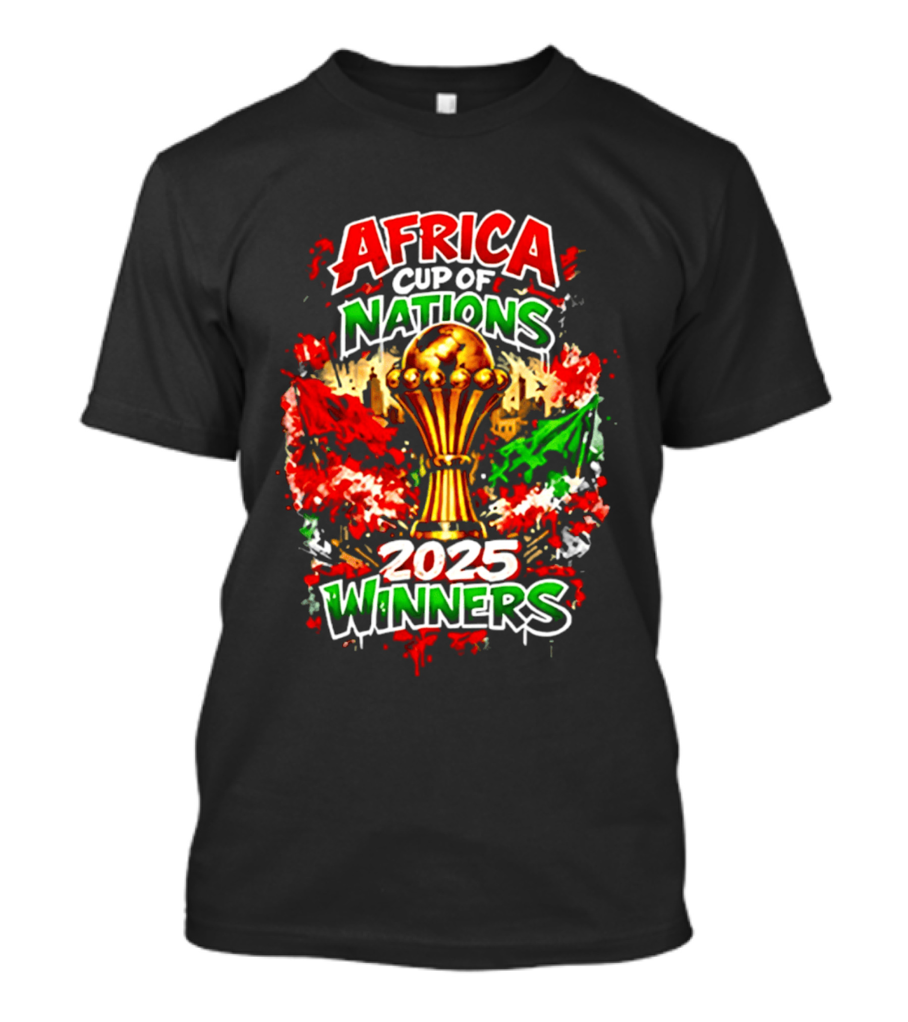 Africa Cup Of Nations 2025 Winners Trophy Celebration T-Shirt