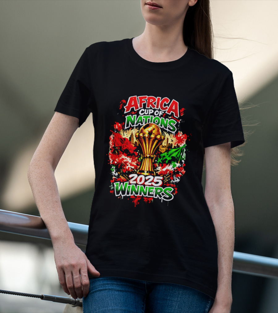 Africa Cup Of Nations 2025 Winners Trophy Celebration T-Shirt