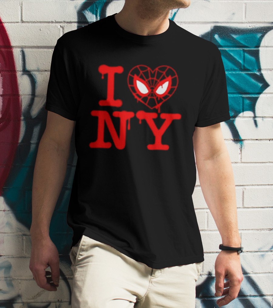 I Heart NY Spider Mask T-Shirt