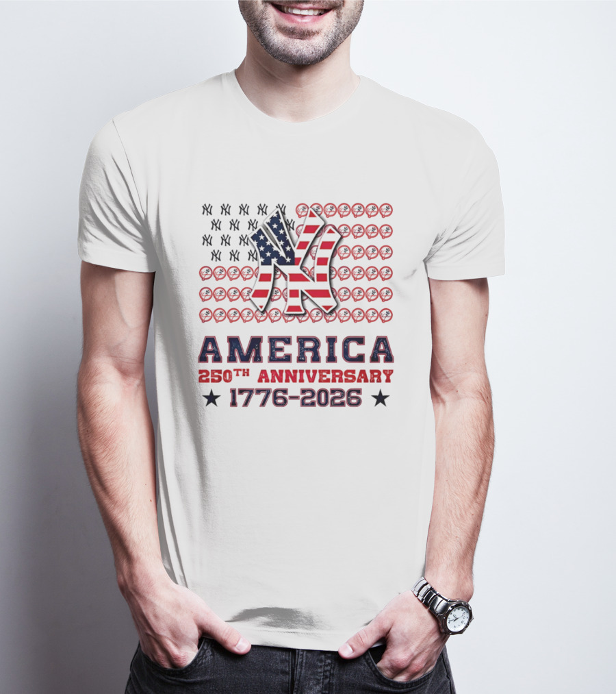 New York Yankees America 250th Anniversary Celebration 1776 2026 T-Shirt