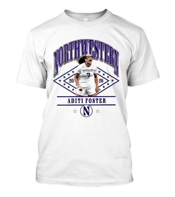 Northwestern 2026 Aditi Foster Women's Lacrosse T-Shirt