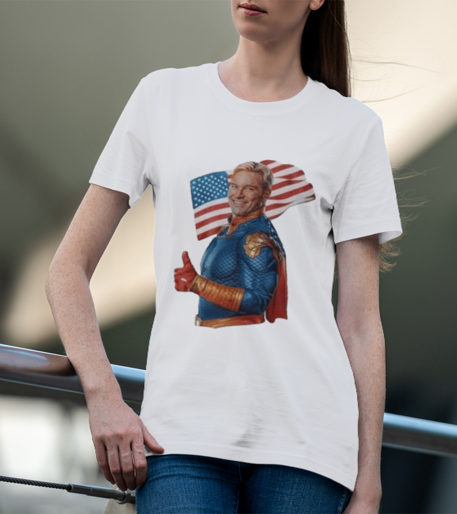 The Boys Season 5 Homelander American Flag Thumbs Up T-Shirt