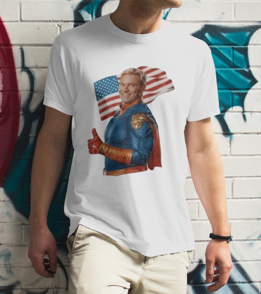 The Boys Season 5 Homelander American Flag Thumbs Up T-Shirt