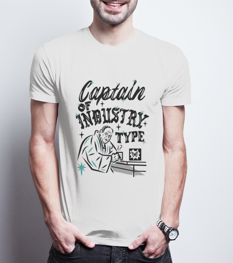Captain Of Industry Type Tony Soprano Coffee Mafia T-Shirt