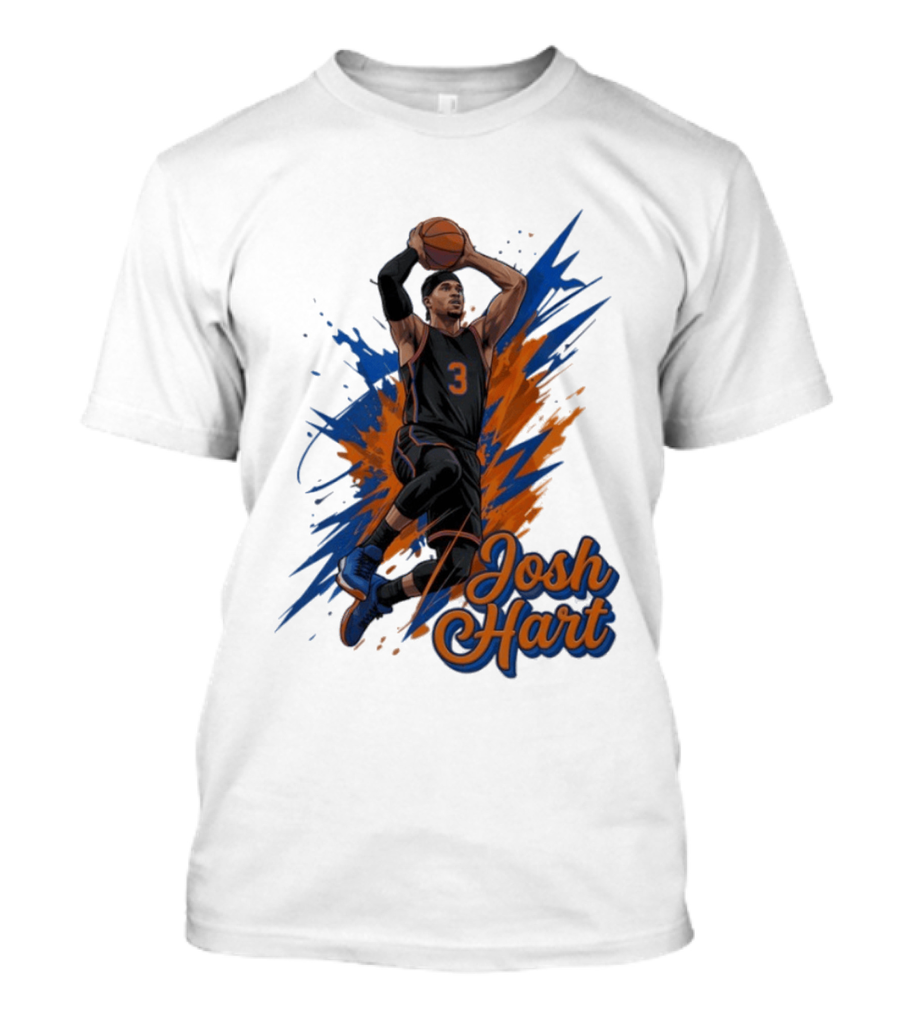 Josh Hart New York Knicks Basketball Number 3 T-Shirt