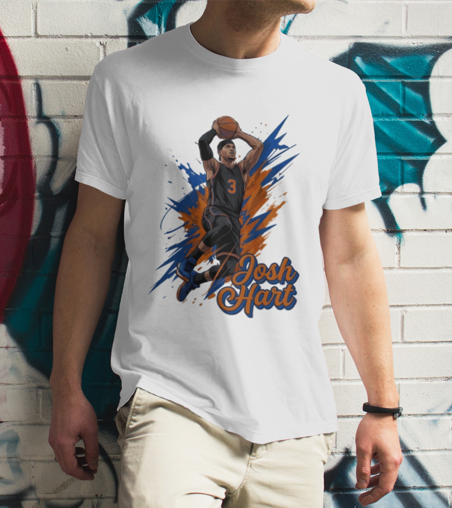 Josh Hart New York Knicks Basketball Number 3 T-Shirt