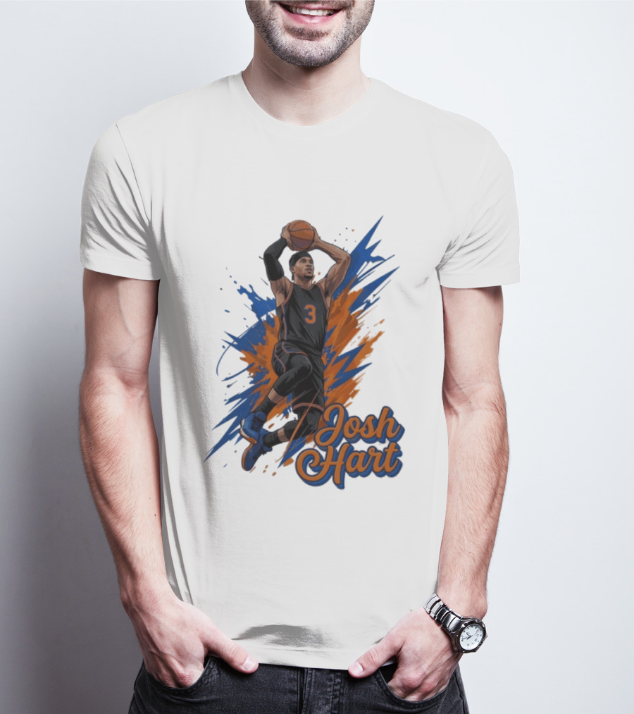 Josh Hart New York Knicks Basketball Number 3 T-Shirt