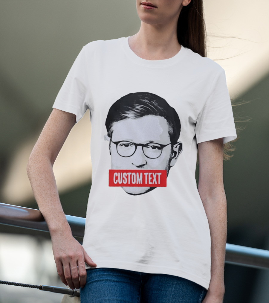 Mike Johnson Silenced Voice Custom Text Stencil T-Shirt