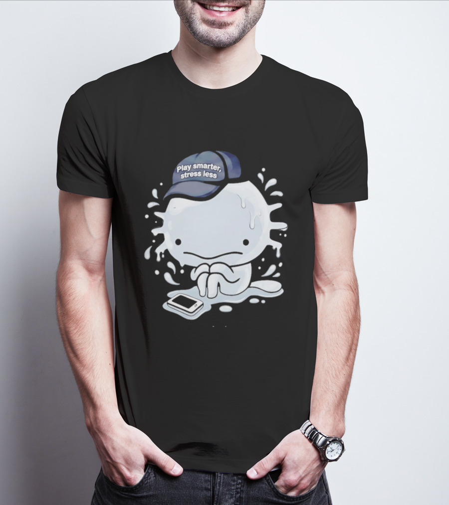 Axolotl Play Smarter Stress Less Hat And Phone T-Shirt