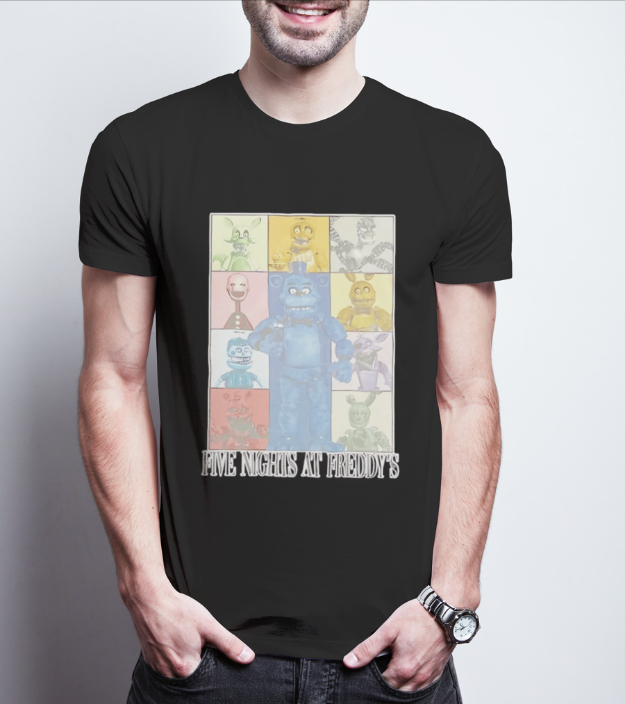 Five Nights At Freddy's The Eras Tour Animatronics Characters T-Shirt