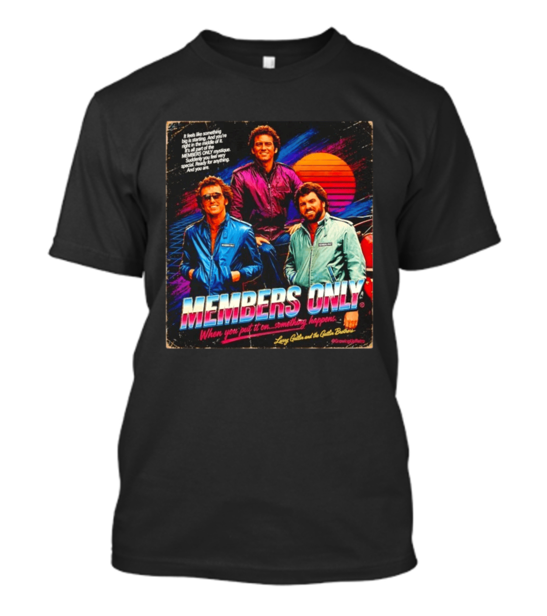 MEMBERS ONLY Larry Gatlin And The Gatlin Brothers Nostalgic 80s Style With Sunset T-Shirt