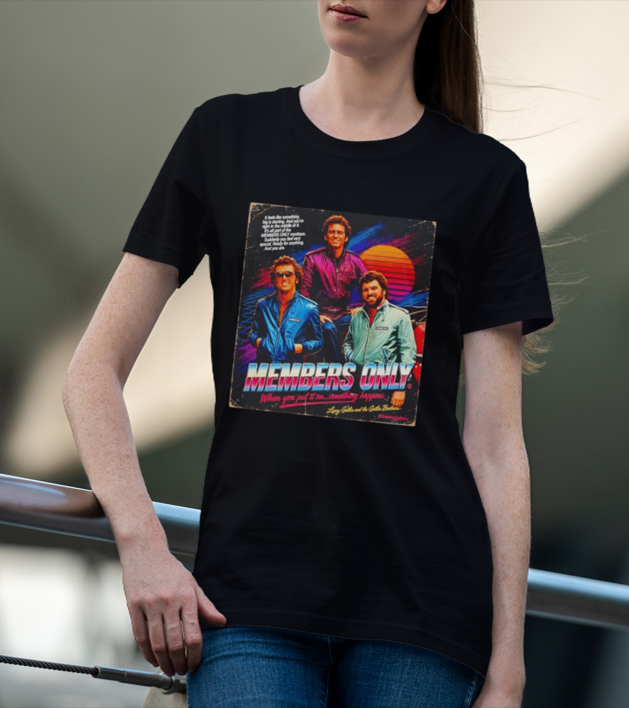 MEMBERS ONLY Larry Gatlin And The Gatlin Brothers Nostalgic 80s Style With Sunset T-Shirt