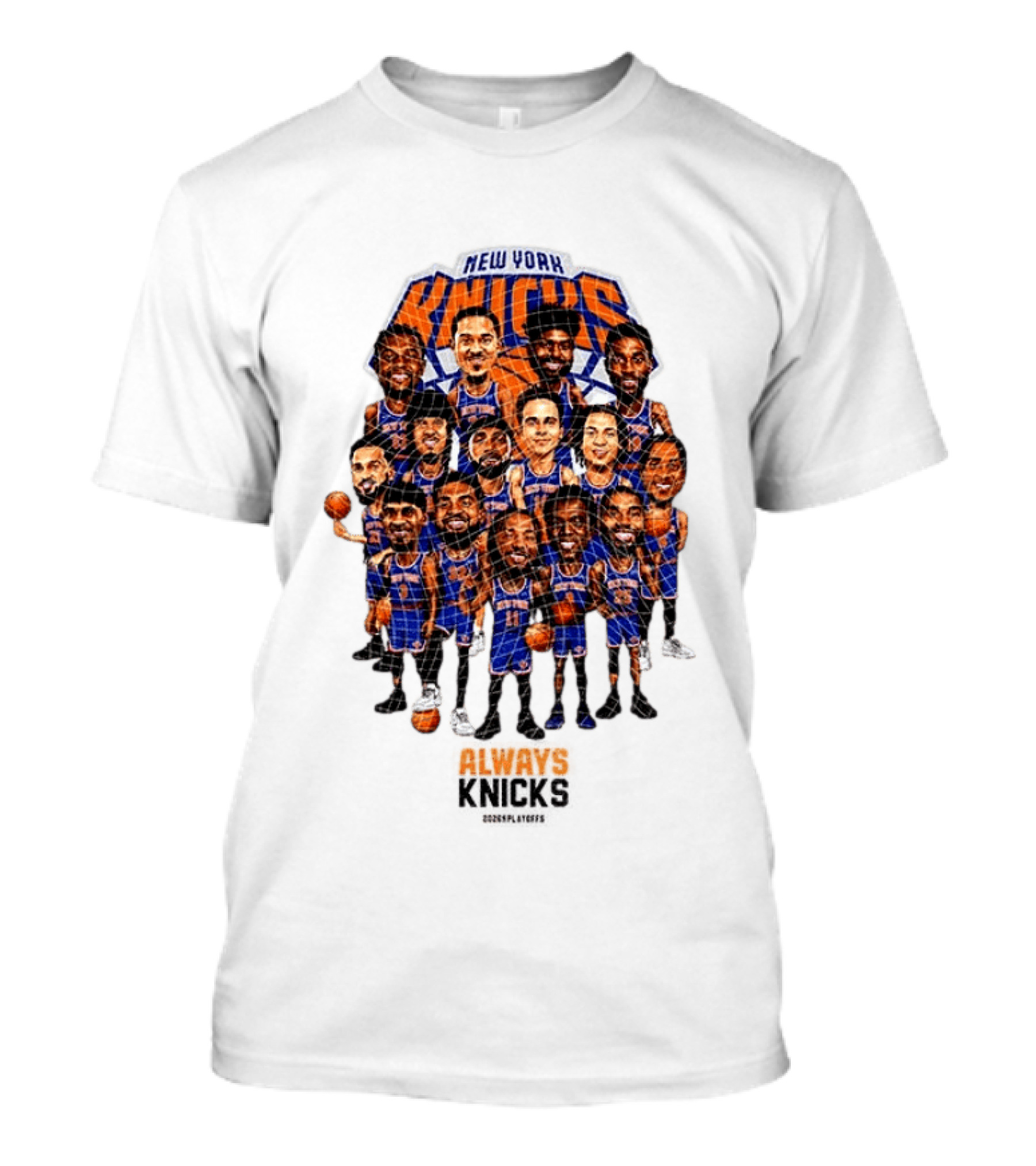 New York Knicks Caricature Basketball Team 2026 Game Day Let's Go T-Shirt