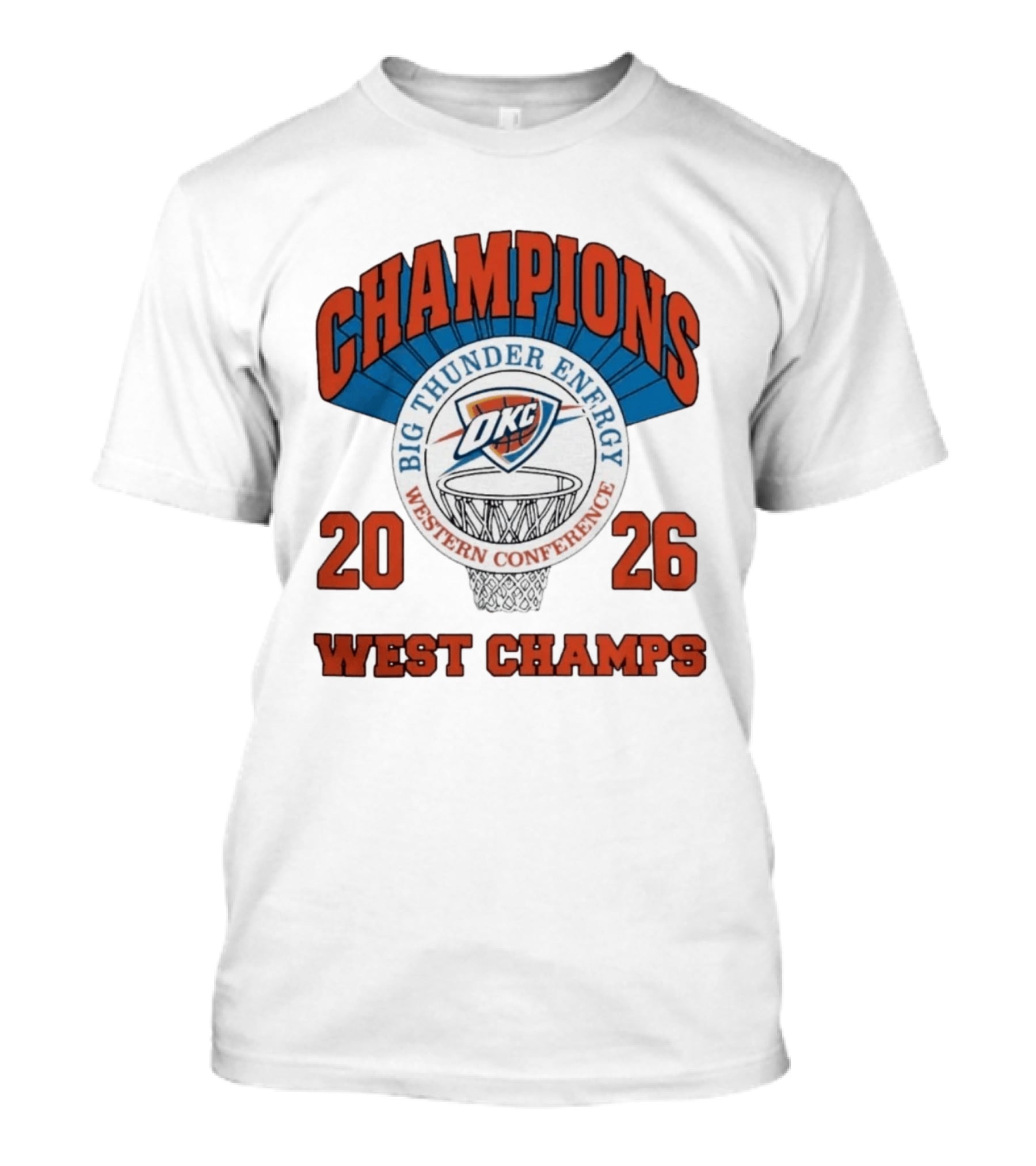 2026 OKC Big Thunder Energy Western Conference Champions T-Shirt