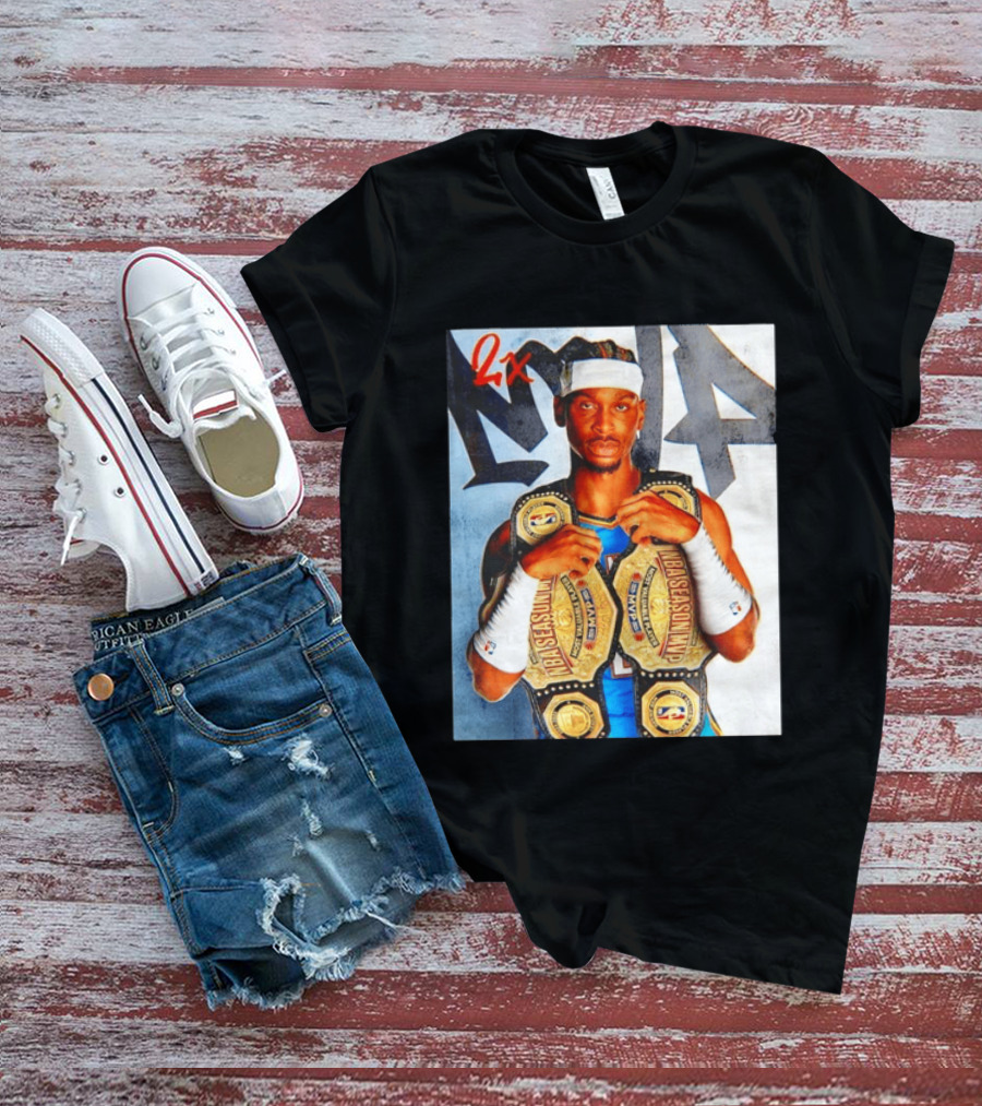 Shai Gilgeous Alexander 2X NBA MVP Champion Image T-Shirt