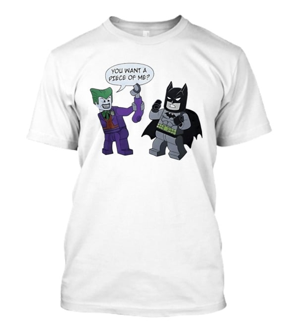 Lego Batman Vs Joker You Want A Piece Of Me Confrontation T-Shirt