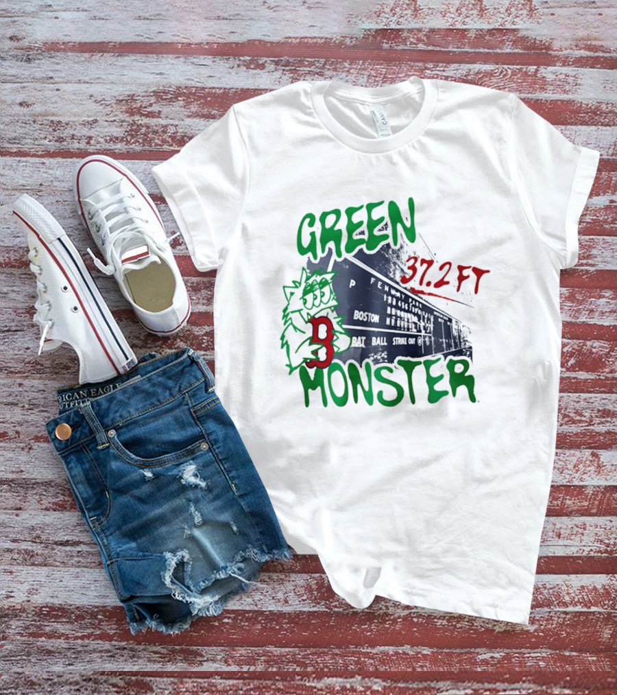 Boston Red Sox Green Monster Fenway 37.2 FT T-Shirt