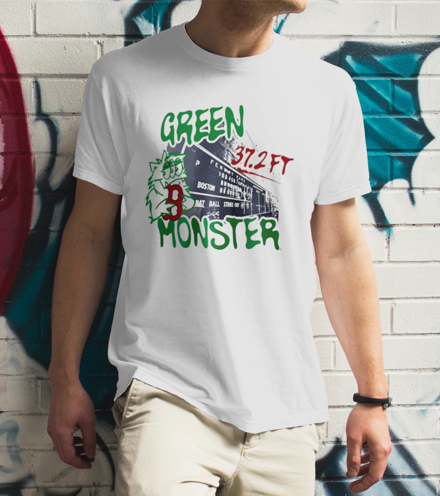 Boston Red Sox Green Monster Fenway 37.2 FT T-Shirt