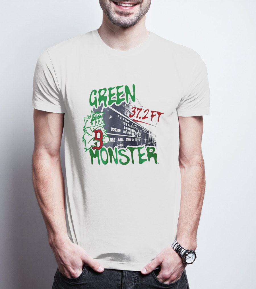 Boston Red Sox Green Monster Fenway 37.2 FT T-Shirt