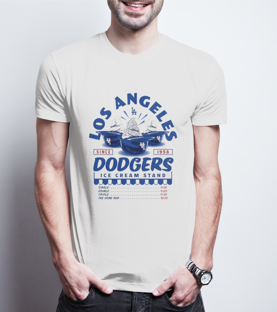 Los Angeles Dodgers Ice Cream Stand Since 1958 LA T-Shirt