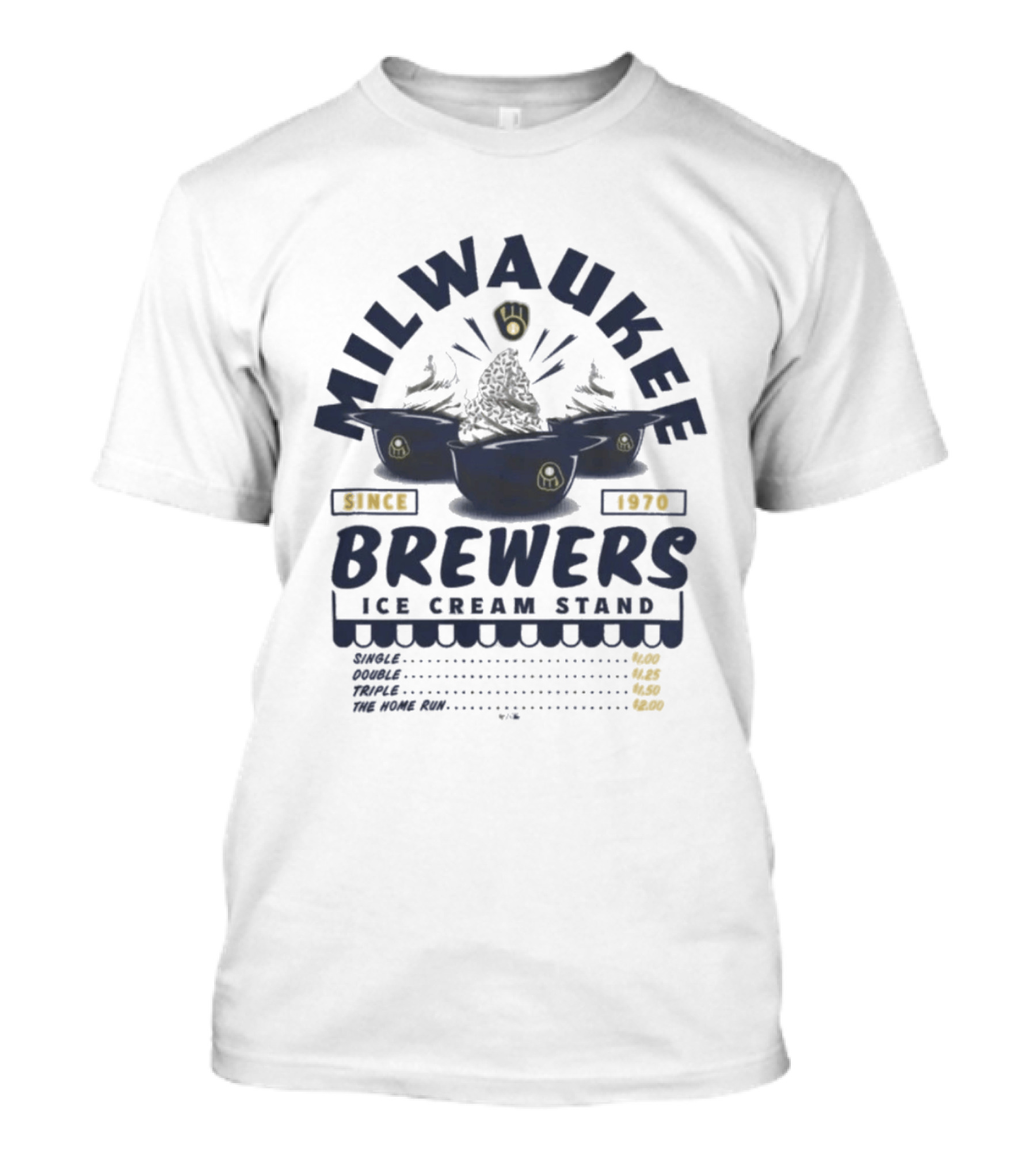 Milwaukee Brewers Ice Cream Stand Since 1970 T-Shirt