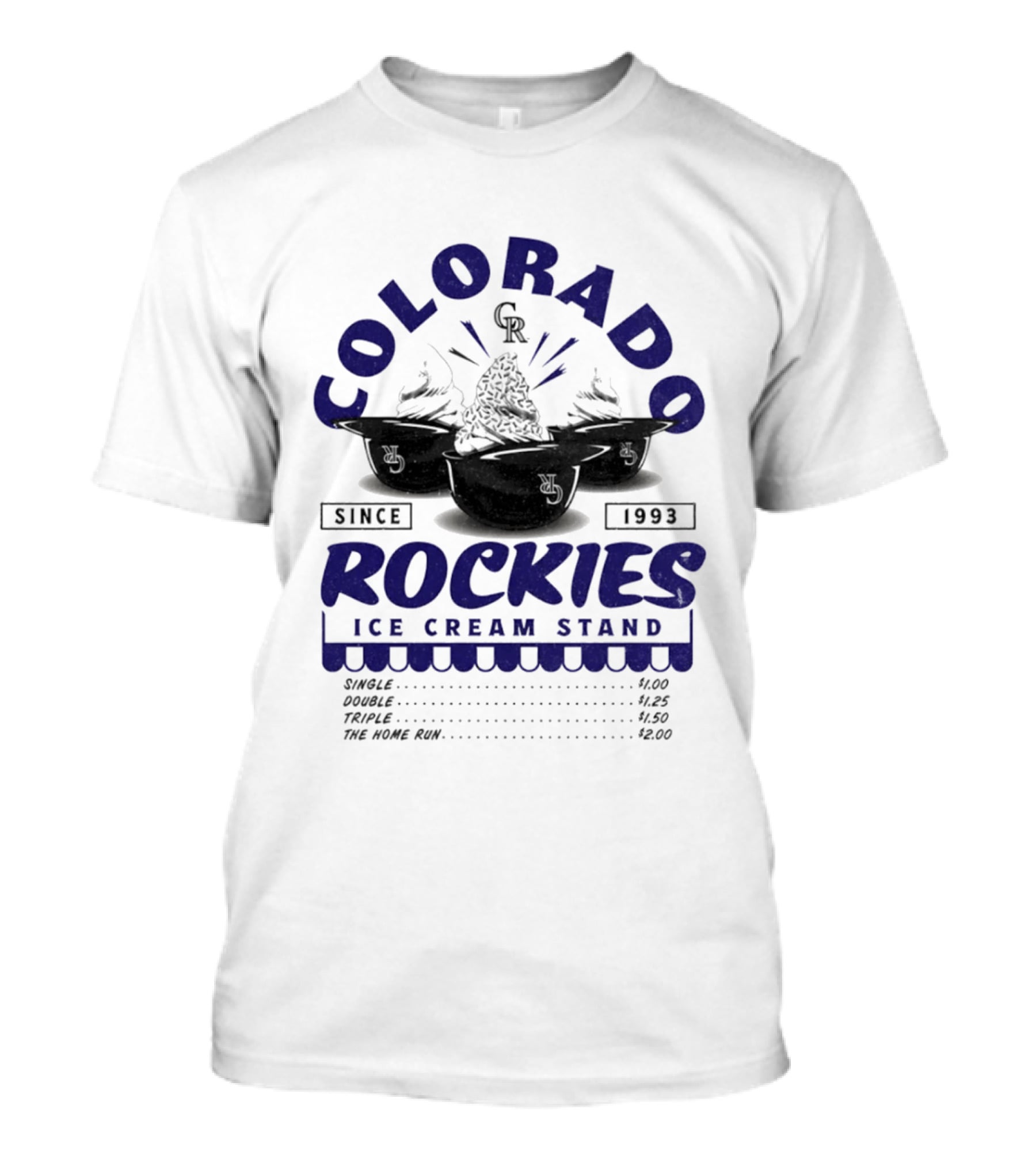 Colorado Rockies Ice Cream Stand Since 1993 CR T-Shirt