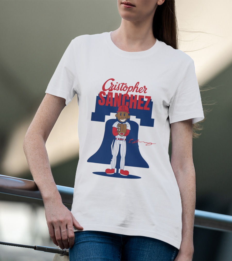Cristopher Sanchez Phillies Cartoon Toddler 61 T-Shirt