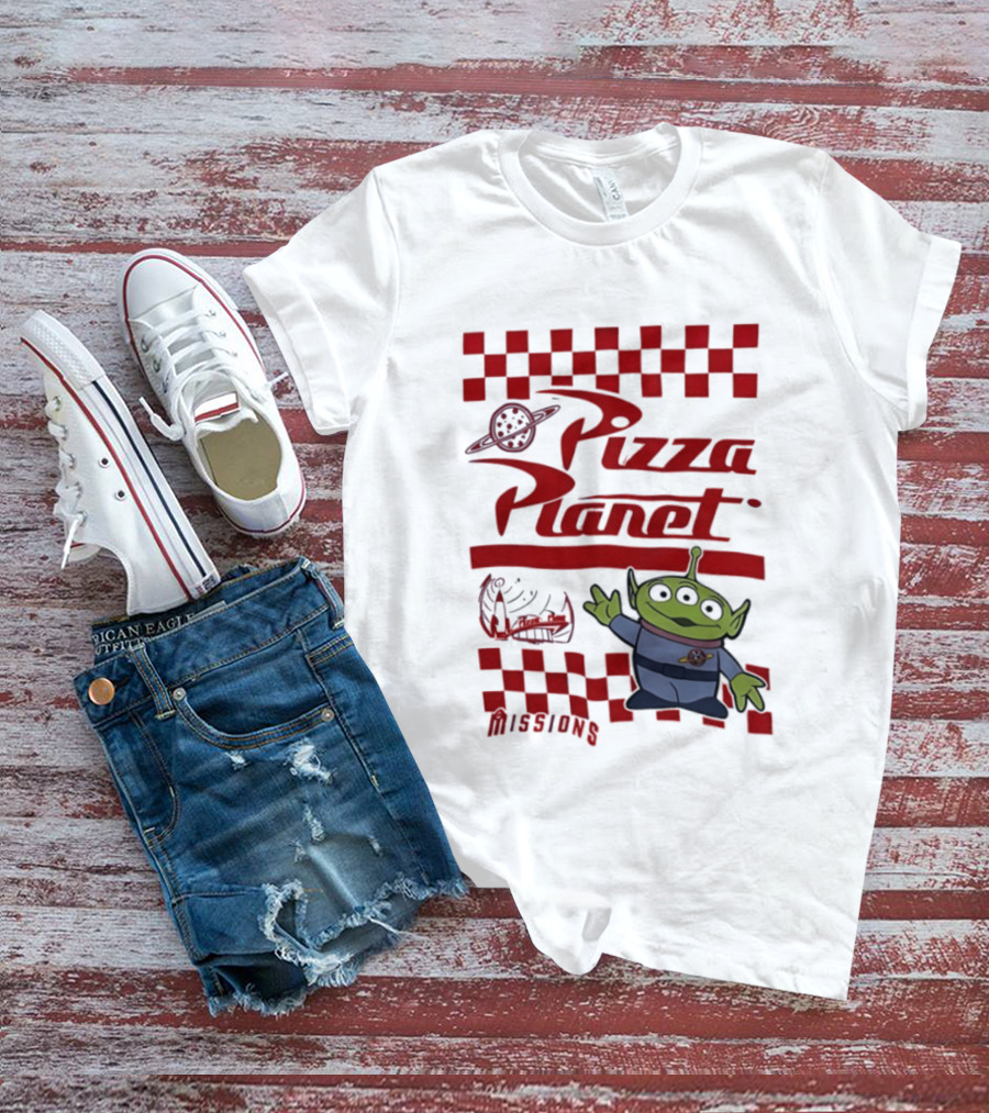 Pizza Planet Little Green Men Missions Disney Pixar Toy Story T-Shirt