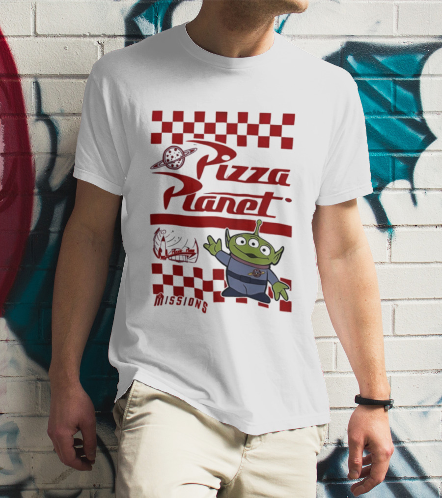 Pizza Planet Little Green Men Missions Disney Pixar Toy Story T-Shirt
