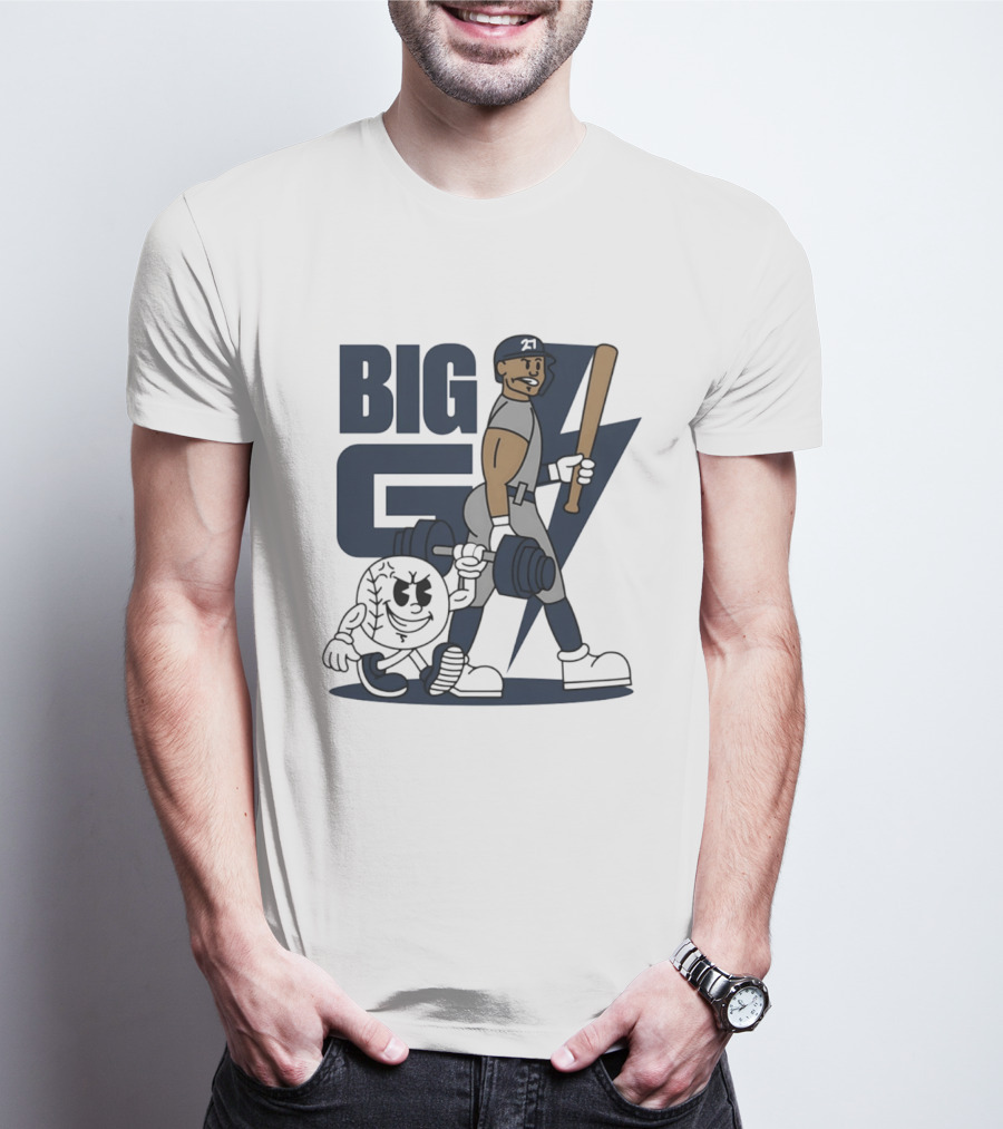 Giancarlo Stanton Big G Cartoon New York Yankees Baseball Star T-Shirt
