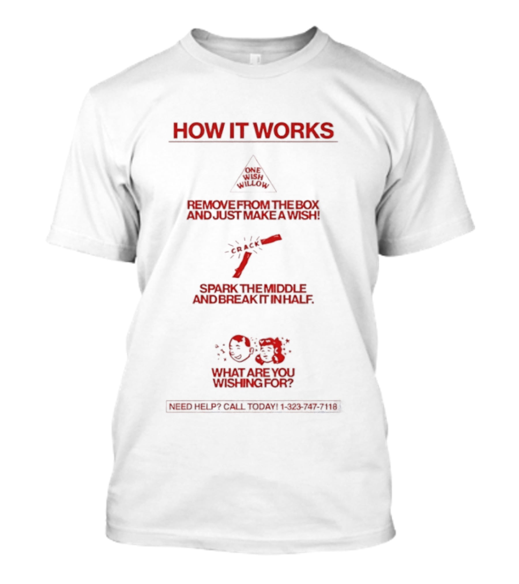 How It Works Warning Steps Remove Box Light Sparkler Wishing Star What Are You Wishing For T-Shirt