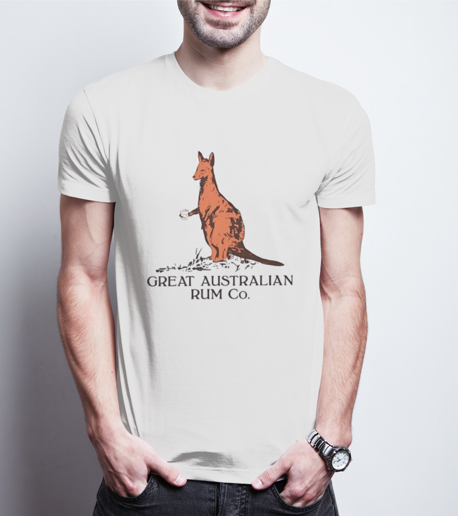 Kangaroo Great Australian Rum Co Authentic T-Shirt