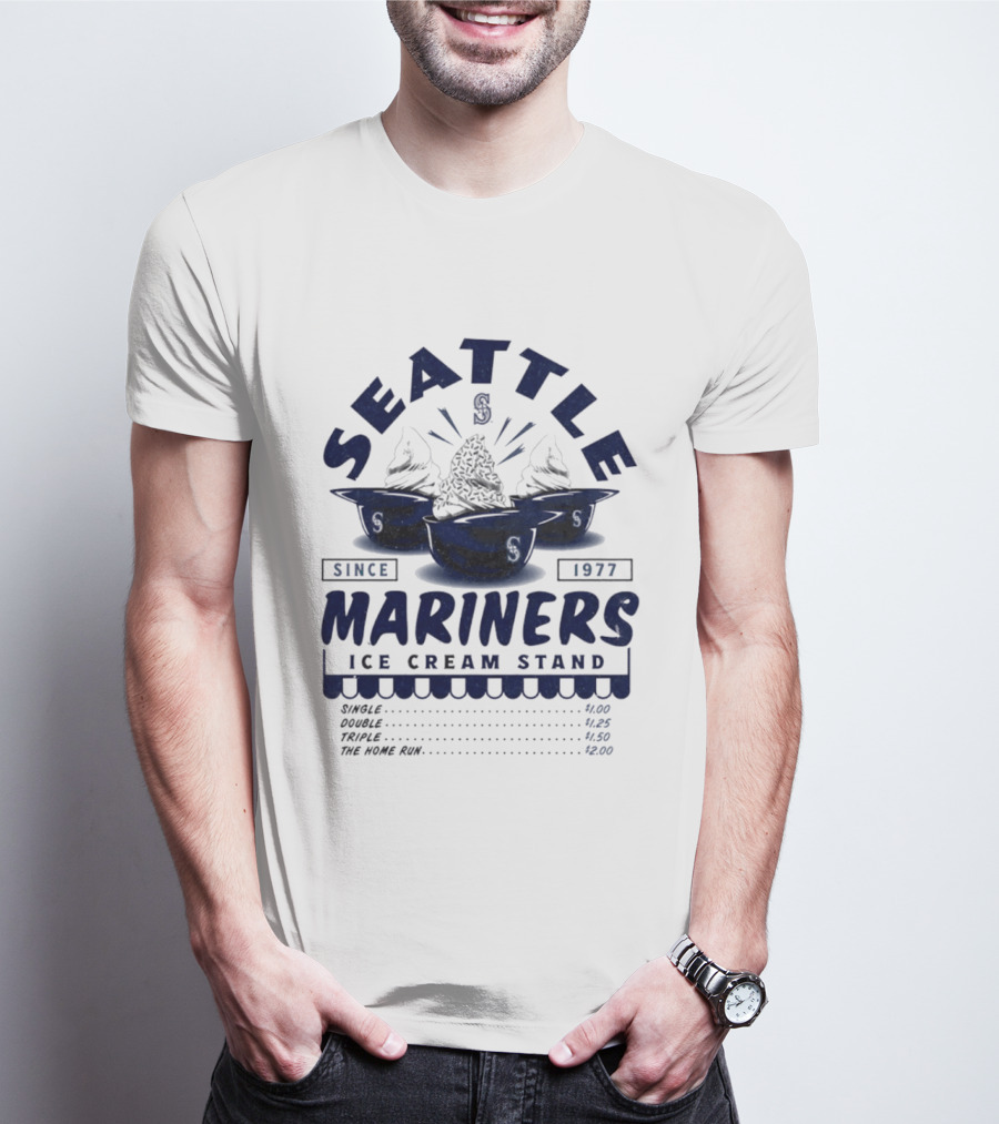 Seattle Mariners Since 1977 Ice Cream Stand Mariners T-Shirt