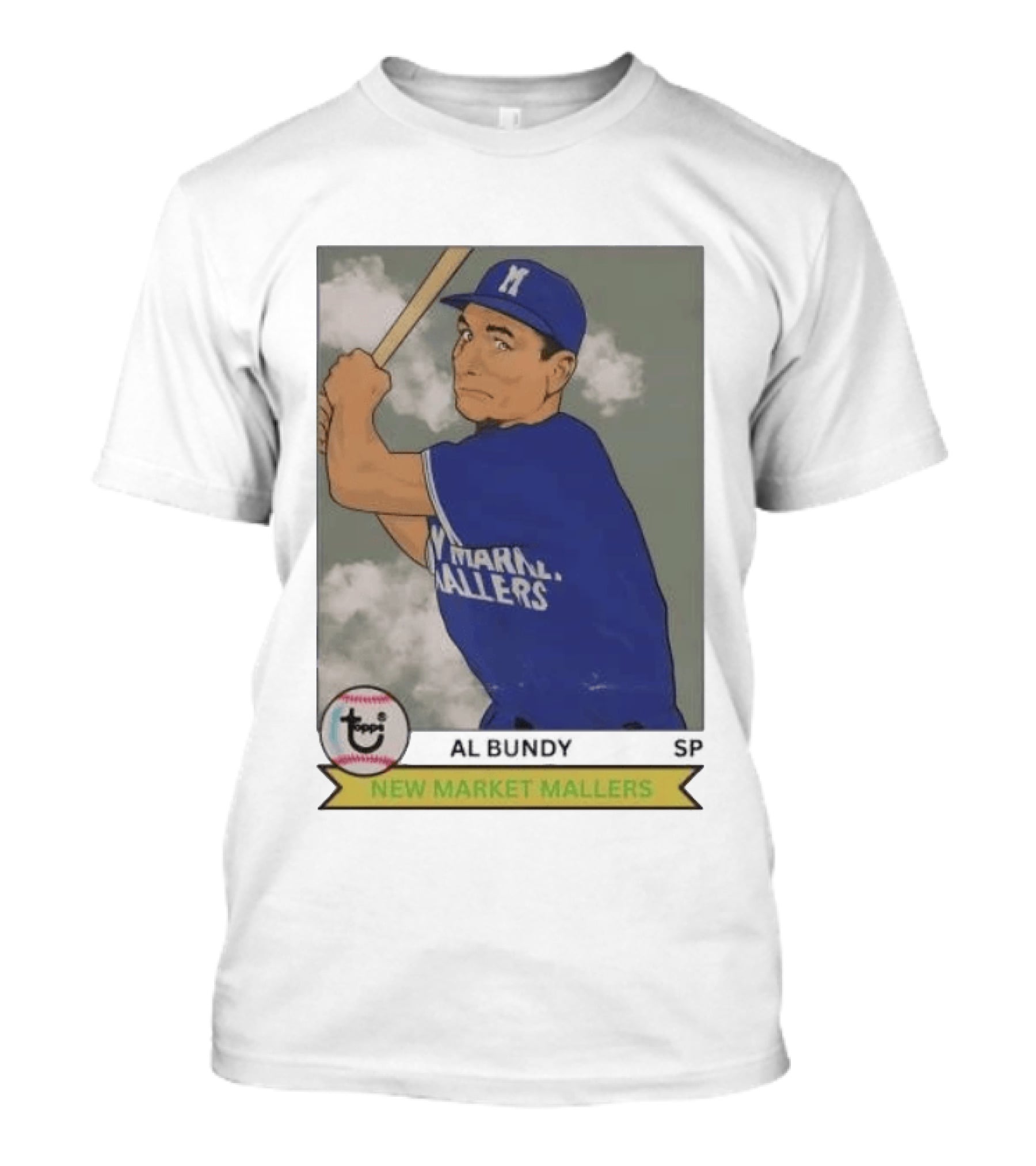 Al Bundy New Market Mallers Baseball Trading Card T-Shirt