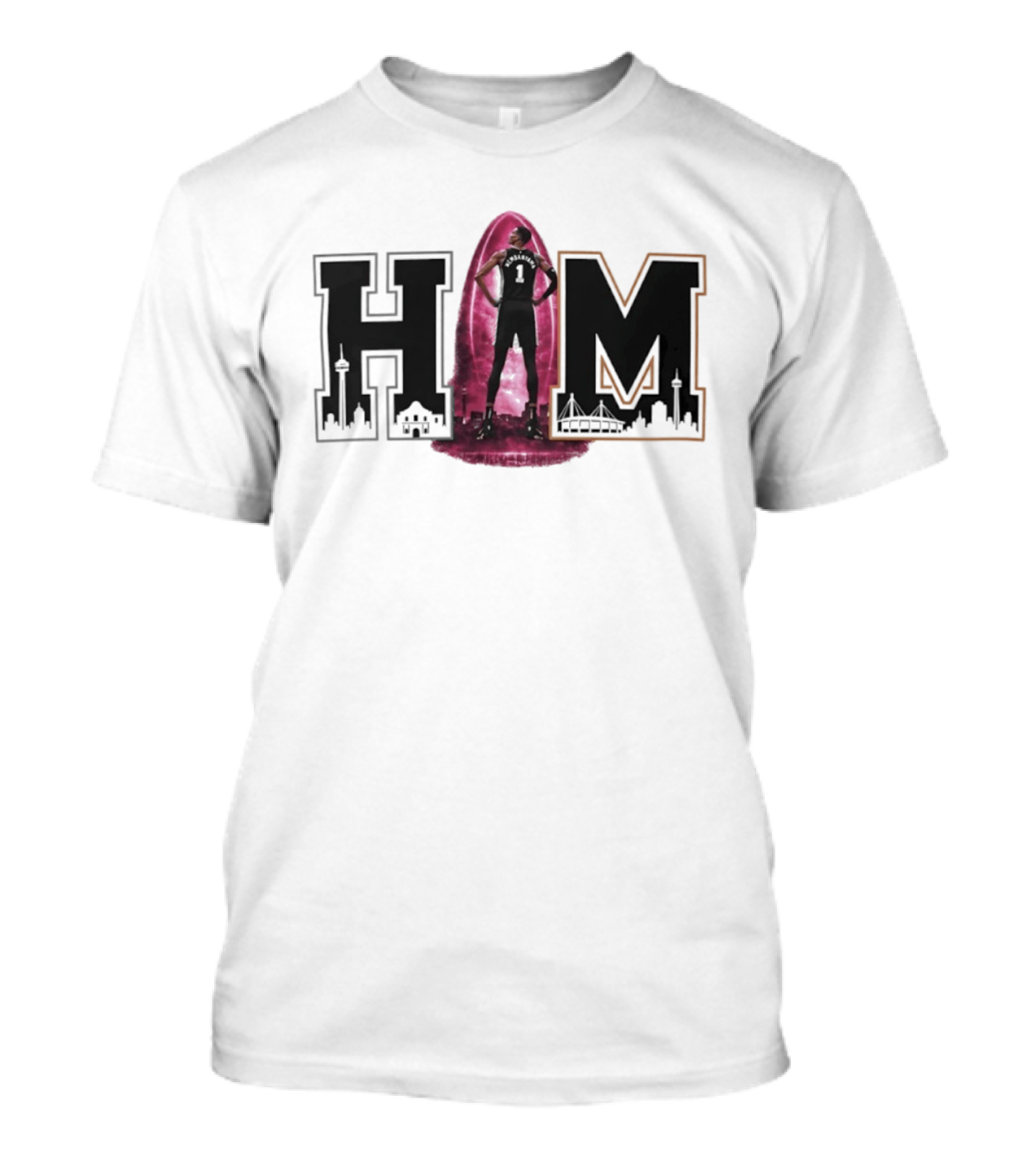 HIM Victor Wembanyama San Antonio Basketball Alien Portal T-Shirt