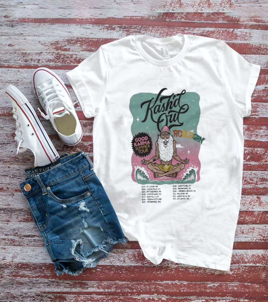 Kash'd Out 2026 Good Karma Summer Tour Vintage Meditation T-Shirt