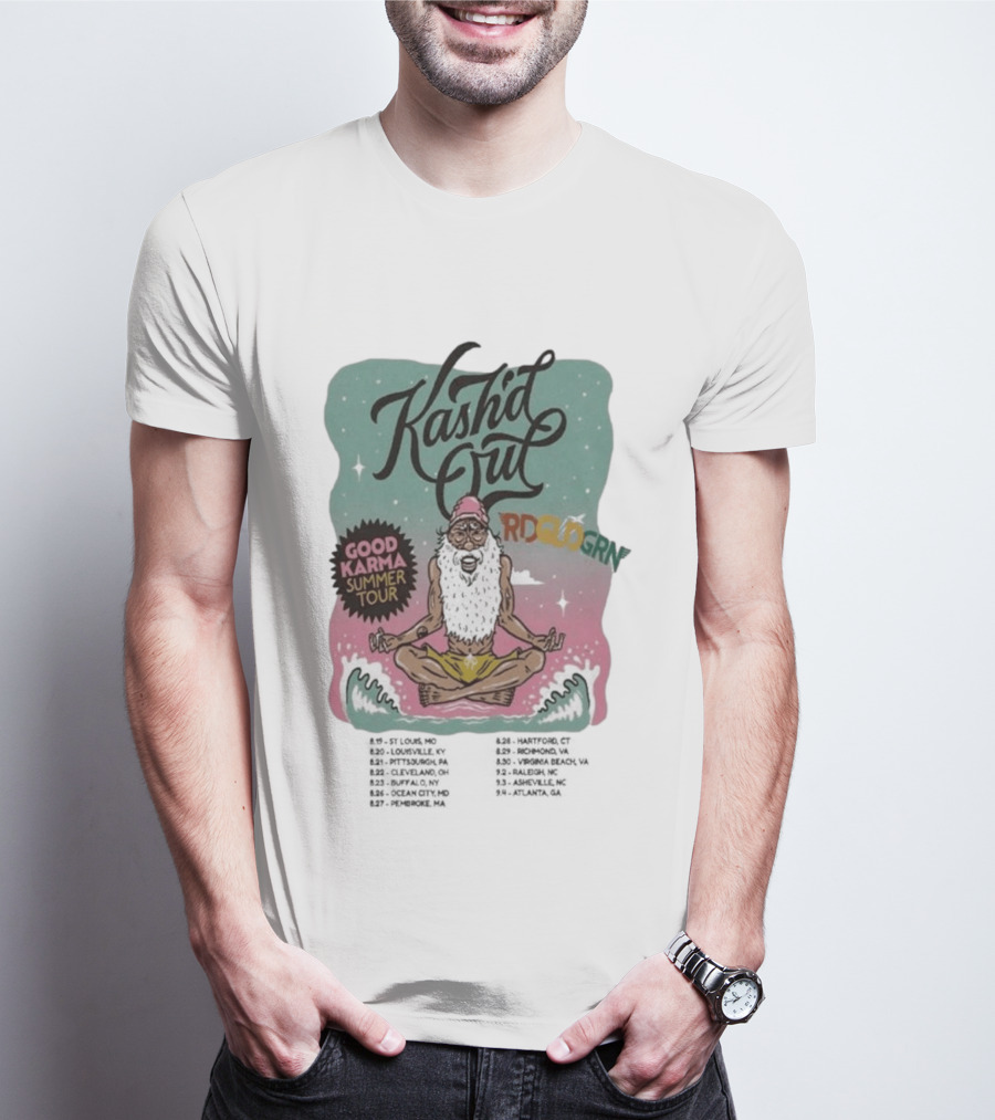 Kash'd Out 2026 Good Karma Summer Tour Vintage Meditation T-Shirt