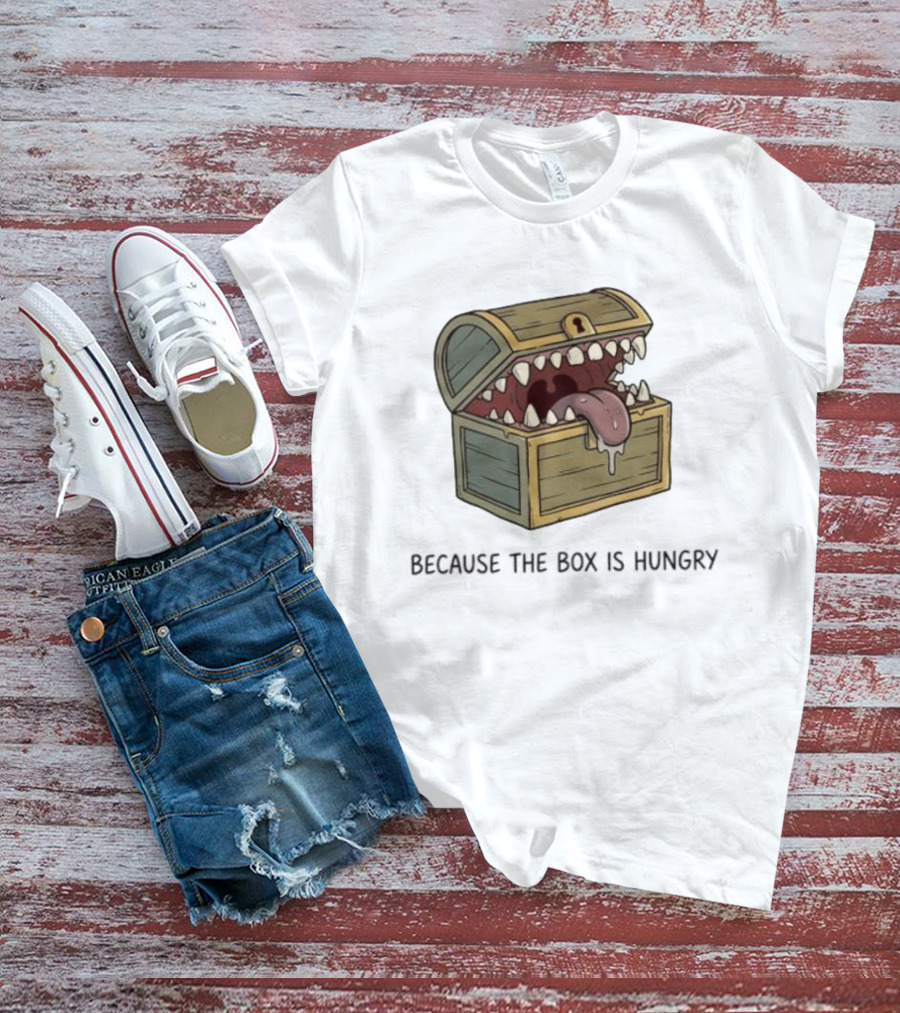 Mimic Chest Monster Because The Box Is Hungry Dungeons And Dragons Fantasy Gaming Creature T-Shirt