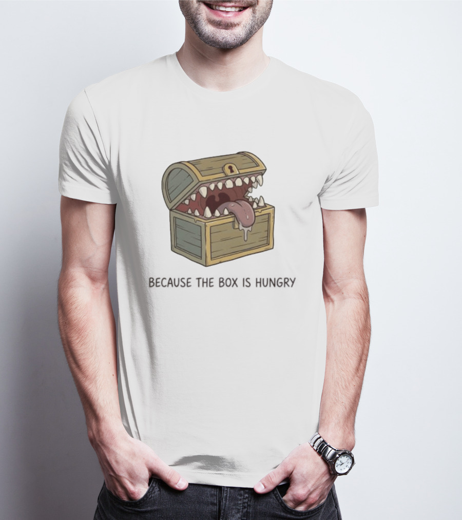 Mimic Chest Monster Because The Box Is Hungry Dungeons And Dragons Fantasy Gaming Creature T-Shirt