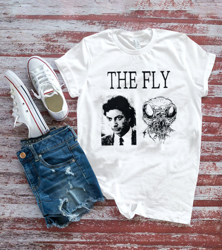 The Fly Jeff Goldblum 1986 Horror Movie Iconic Transformation T-Shirt