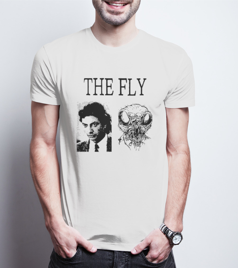 The Fly Jeff Goldblum 1986 Horror Movie Iconic Transformation T-Shirt