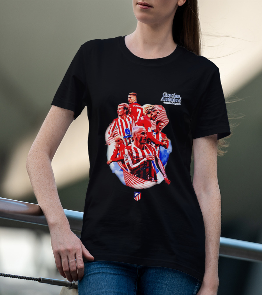 Atlético De Madrid Antoine Griezmann Number 7 2026 T-Shirt