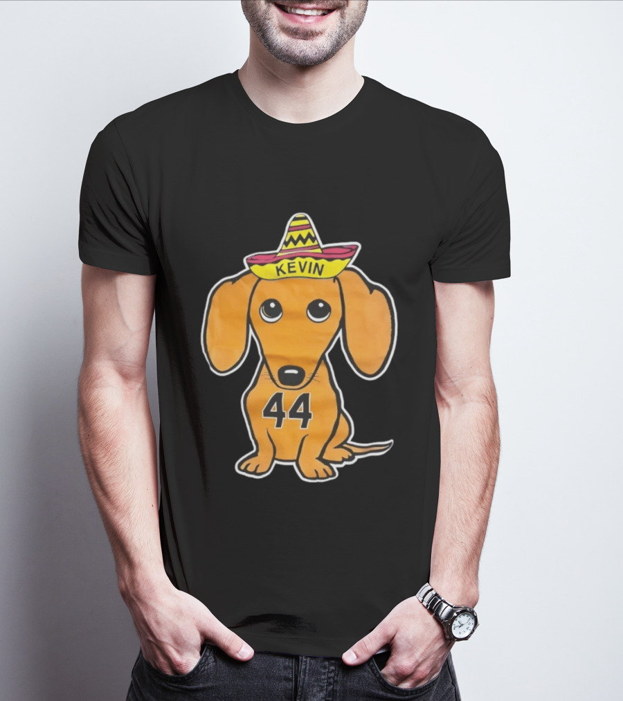 Cinco De Mayo Wiener Dog Kevin Sombrero 44 T-Shirt