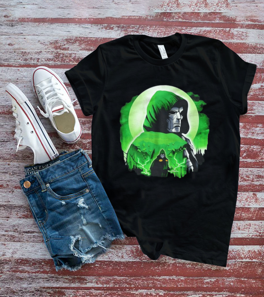 Doctor Doom Green Hooded Emperor Power T-Shirt