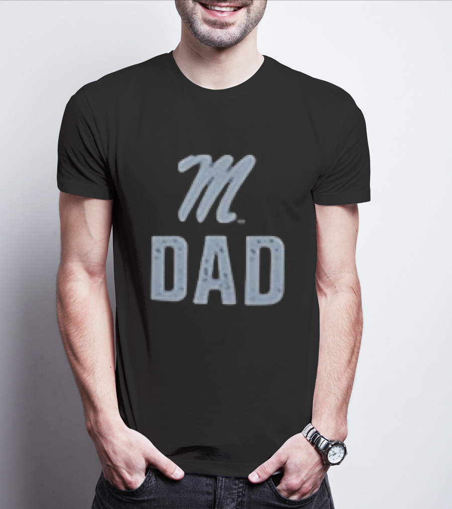 Ole Miss Rebels M Dad Father's Day 2026 Two Sided T-Shirt