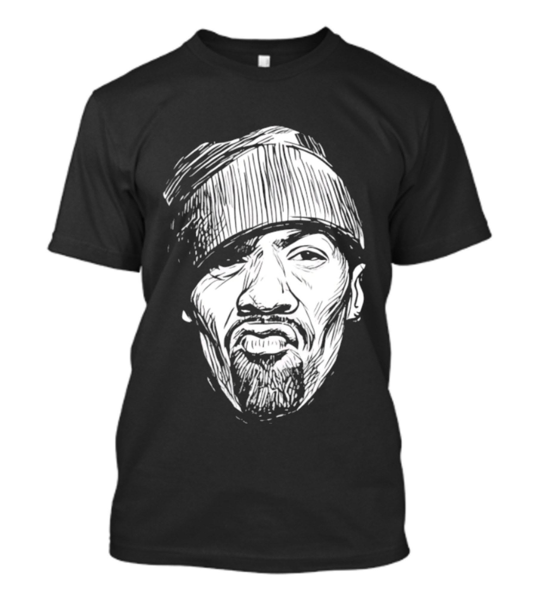 Redman Hip Hop Big Face Beanie Expression T-Shirt