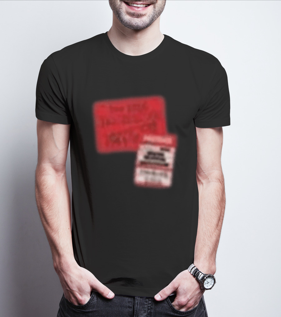 Revealed Clothing Hardwell Sticker Tour 2026 Red Visions T-Shirt