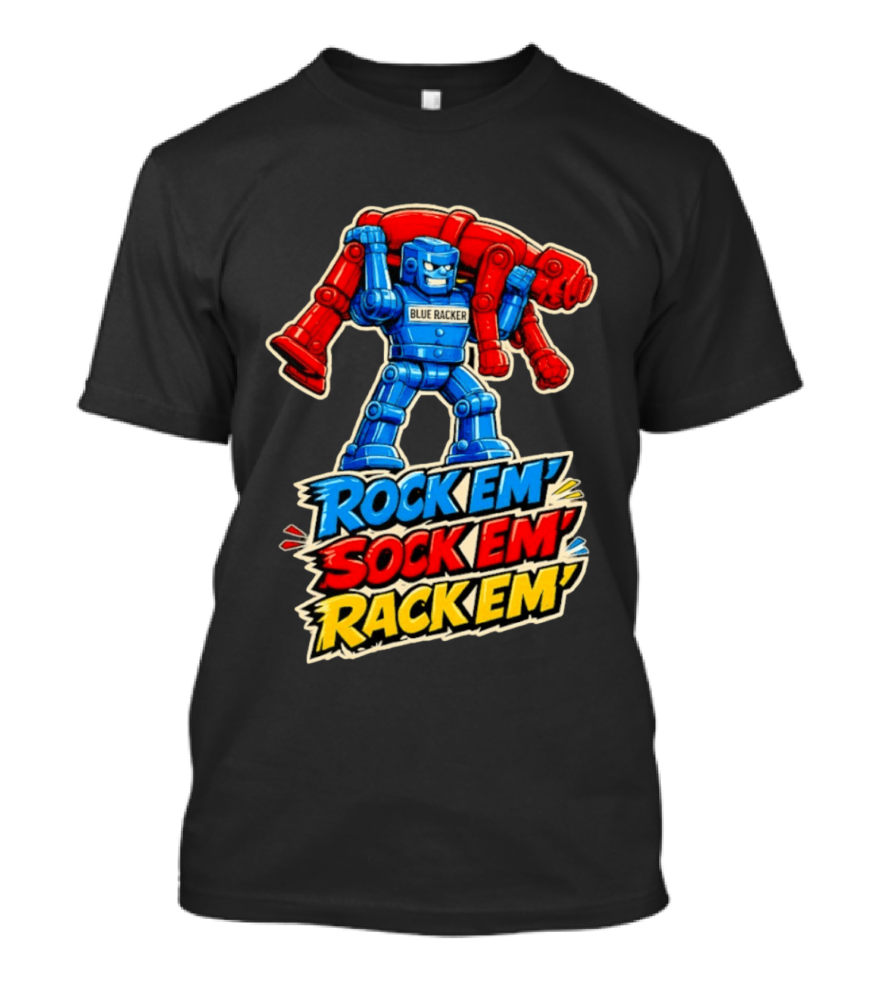 The Spiral Lucas DaSilva Blue Racker Rock Em' Sock Em' Rack Em T-Shirt