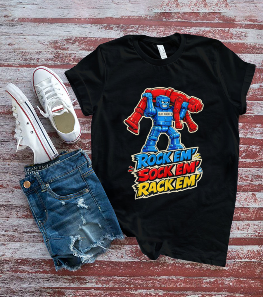 The Spiral Lucas DaSilva Blue Racker Rock Em' Sock Em' Rack Em T-Shirt